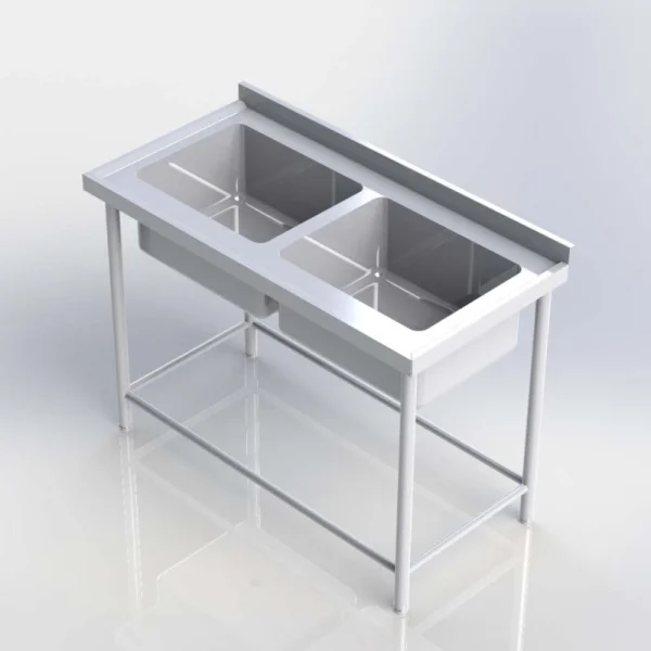 Sheffield Fabrications Double Bowl Sink SDB1806R