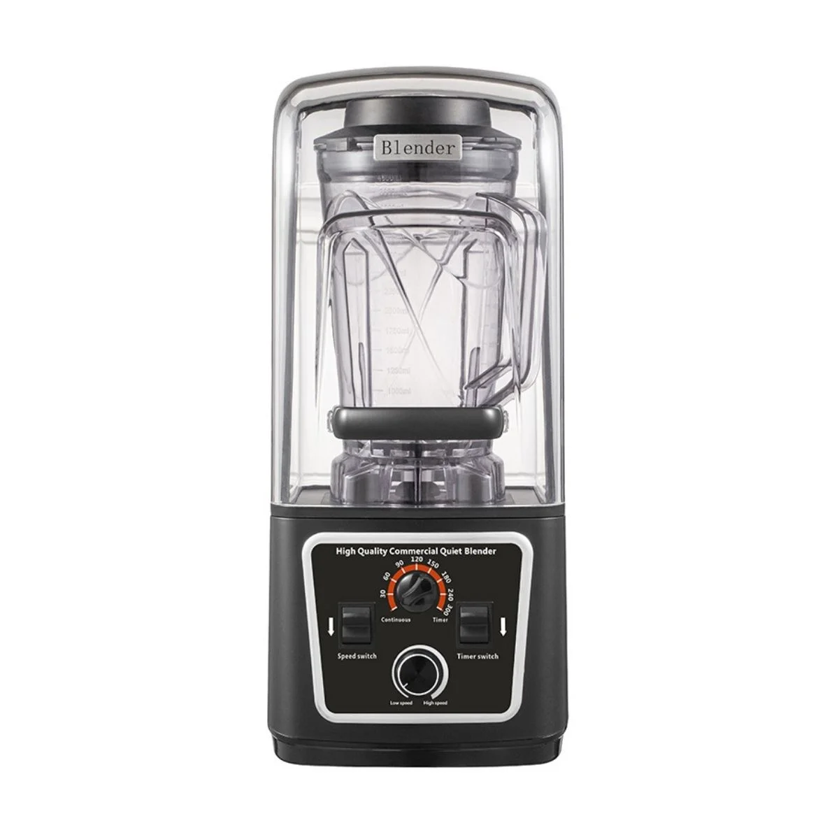 HK-Redline Kitchen Blender With Soundproof Cover 4LTRS
