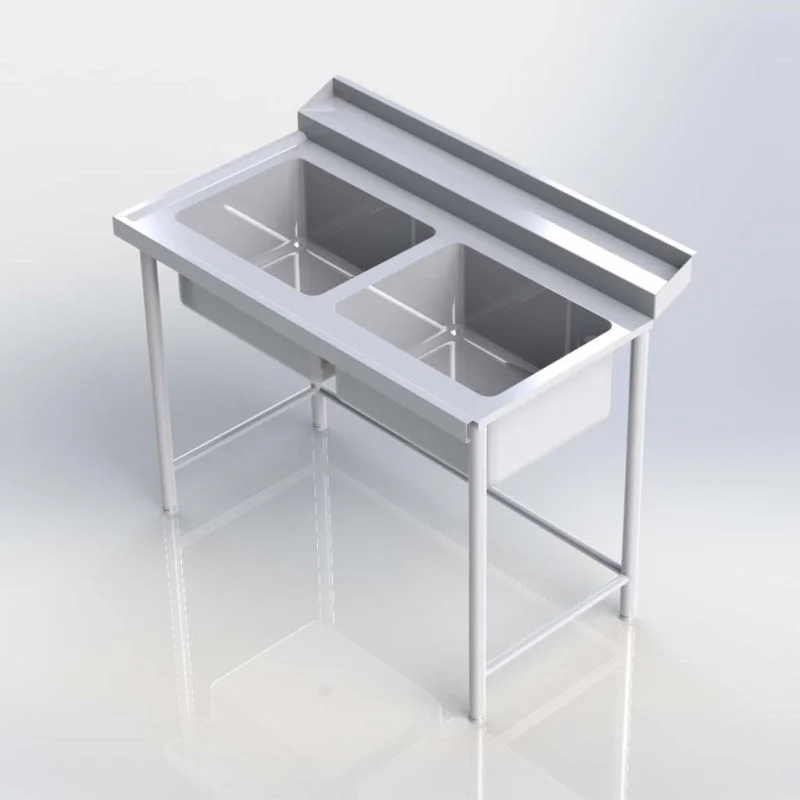 Sheffield Fabrications Pre Rinse Double Bowl Sink SDBPR1507S