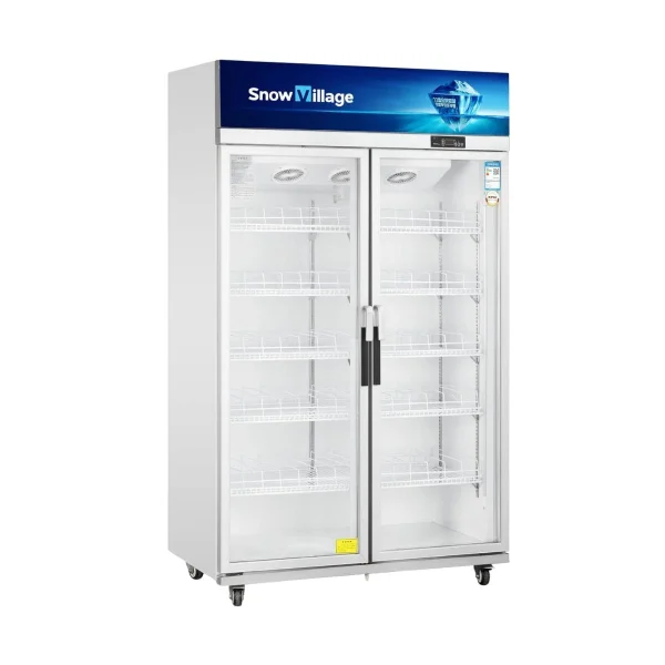 SV-Blueline Vertical Display Cabinet Double Door Chiller (Aluminum Frame)