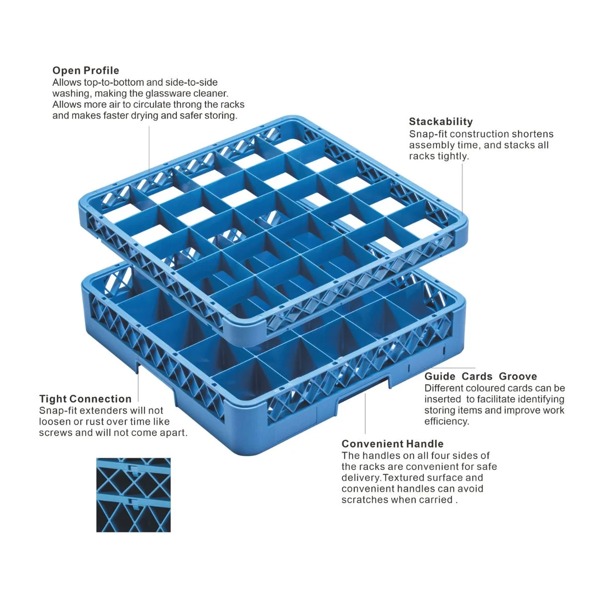 Perfect Plate & Tray Rack 64 Compartment - view 3