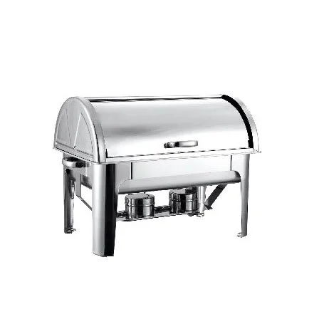 Kitchenware Chafing Dish Roll Top Double Pan 9 Litres