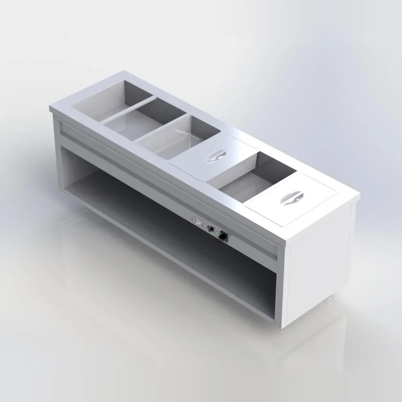 Sheffield Fabrications Bain Marie With Open Cupboard BMNO2307-6
