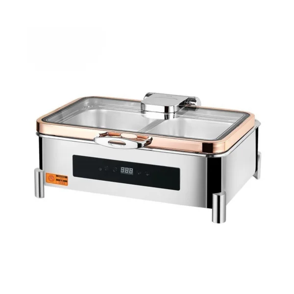Winners Electric Chafing Dish Golden Frame Rectangle 9L
