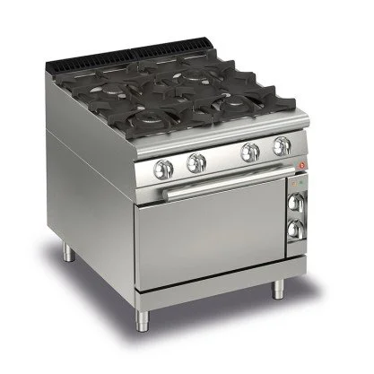 Baron 4 Burner Gas Range ON Gas Oven Q70PCF/G8008