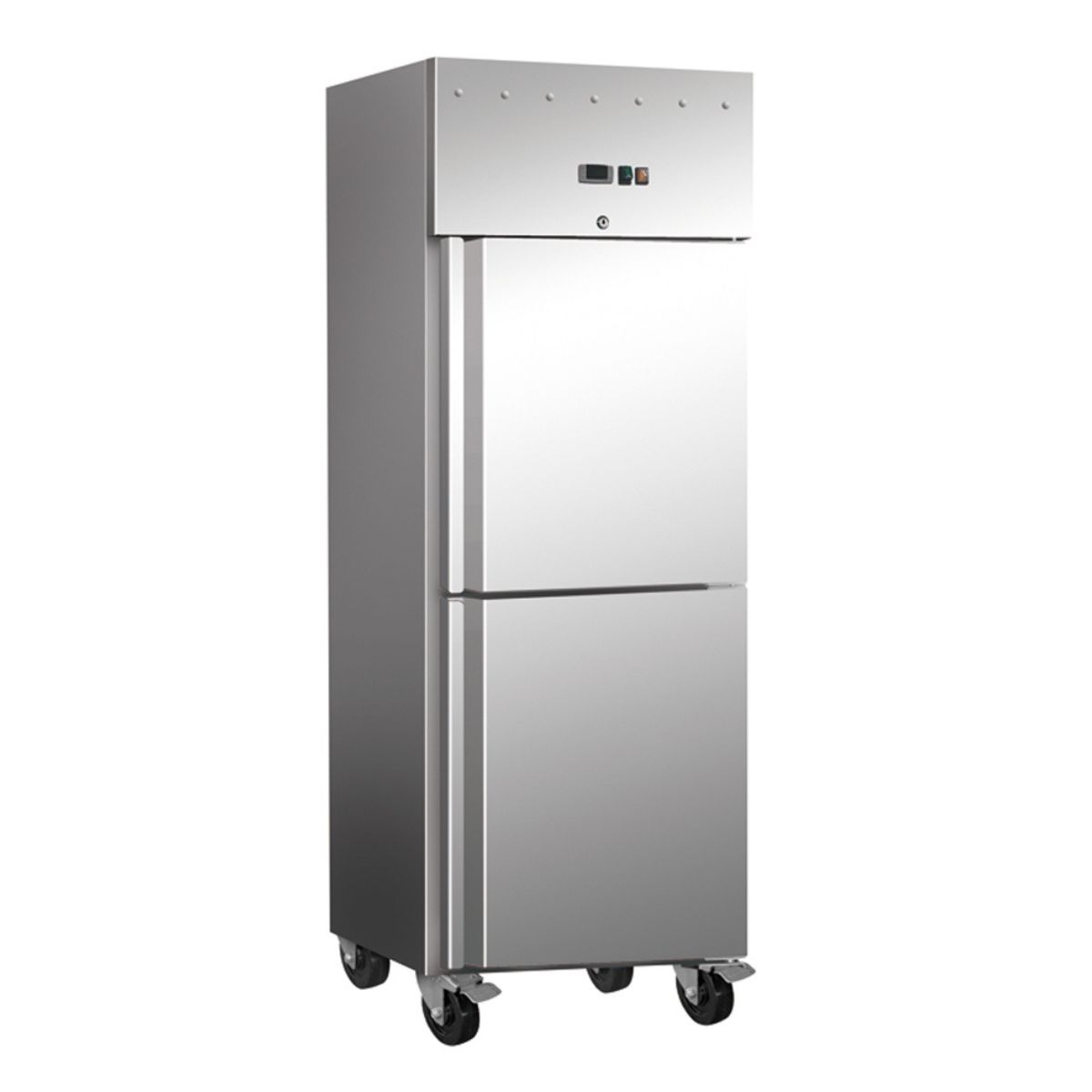 Blueline Upright Split Single Solid Door Freezer