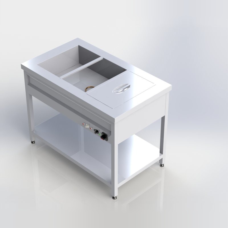 Sheffield Fabrications Bain Marie With Undershelf BMU1207-3