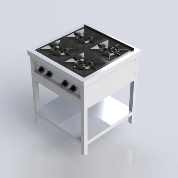 Sheffield Fabrications 4 Burner Low Pressure Cooker Free Standing