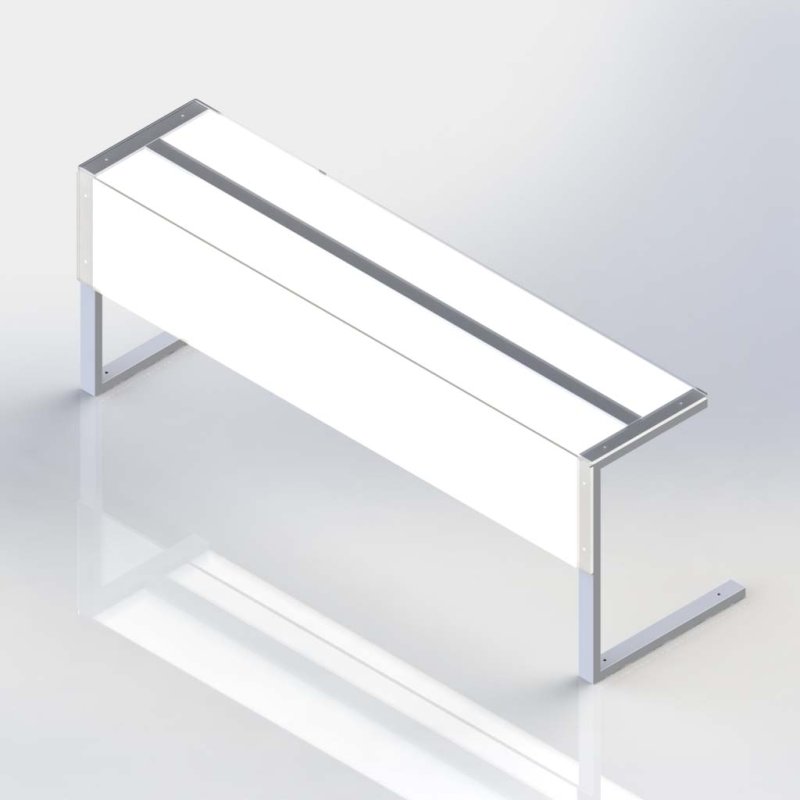 Sheffield Fabrications Square Sneeze Guard SGC135