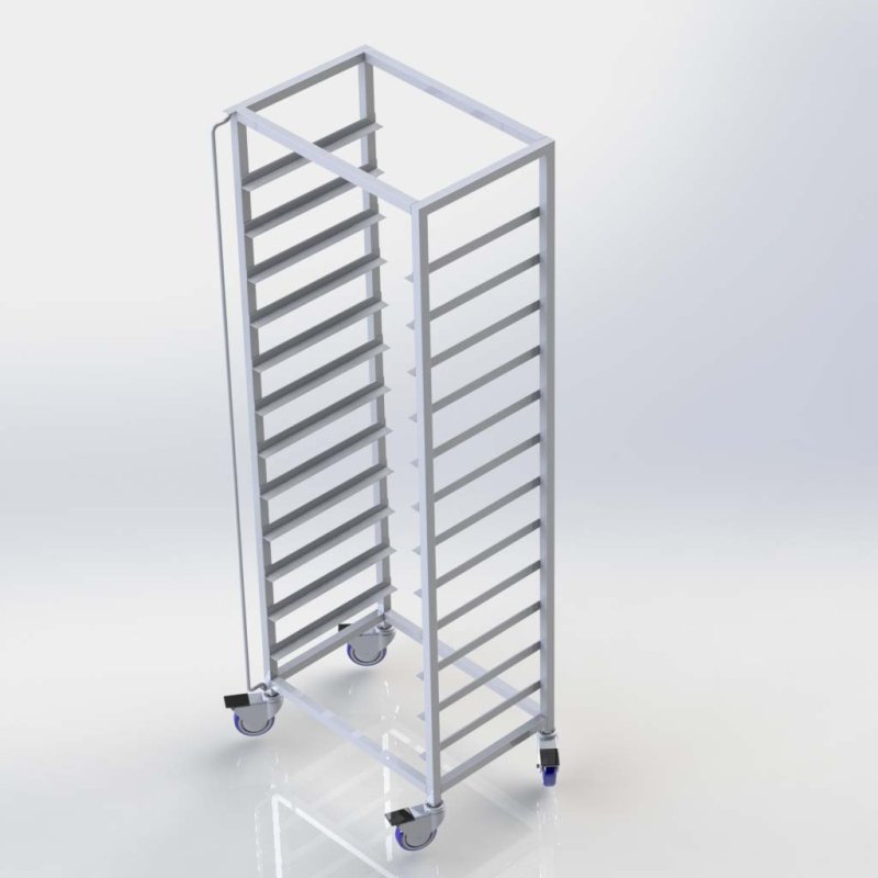 Sheffield Fabrications Tall Boy Trolley TBTDW Dishwash 500
