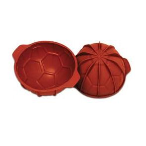 Silikomatt Football silicon mould with handles