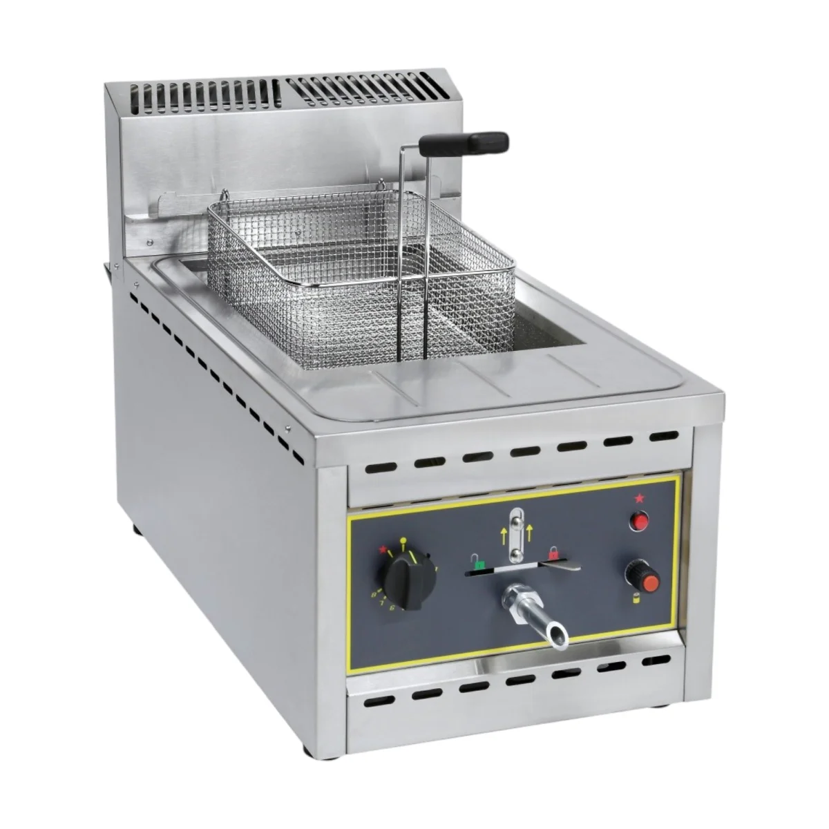 Single Gas Fryer Roller Grill RFG 12