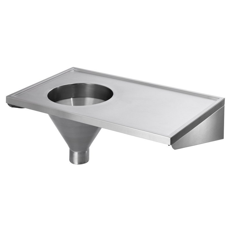 Sheffield Fabrications Stainless Steel Sluice Sink / Slop Hopper With Drainer