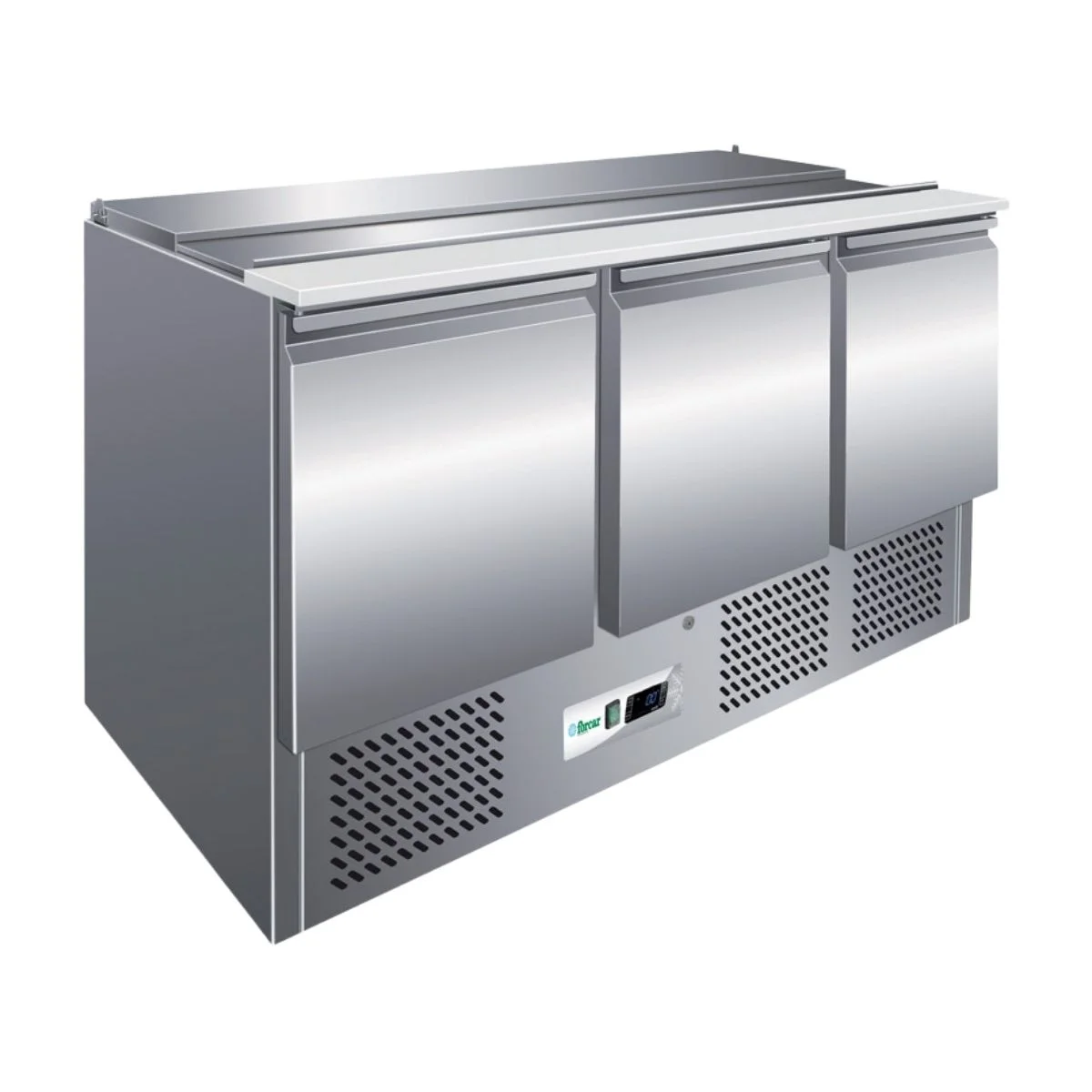 3 Door Saladette Counter 1340 Blueline